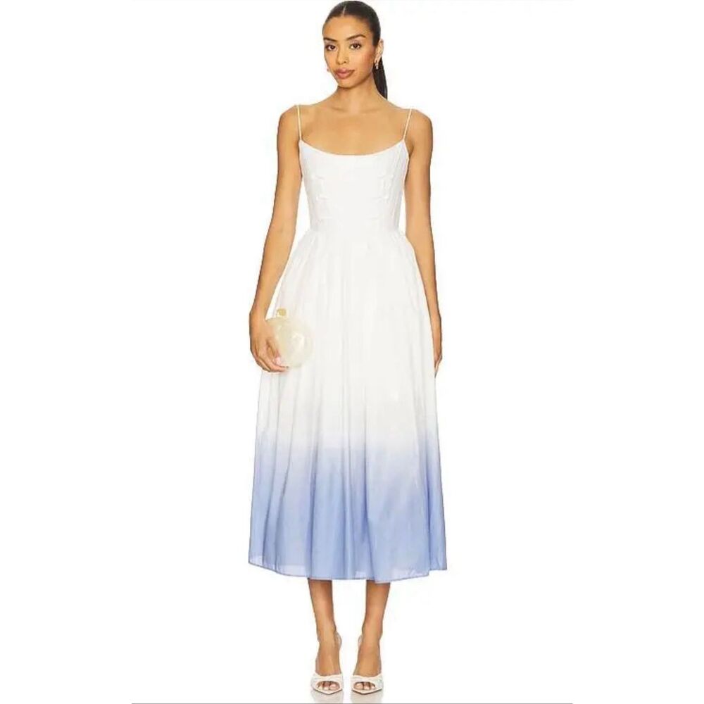Sau Lee Henley Dress in Sky Ombre Size US 2 $695